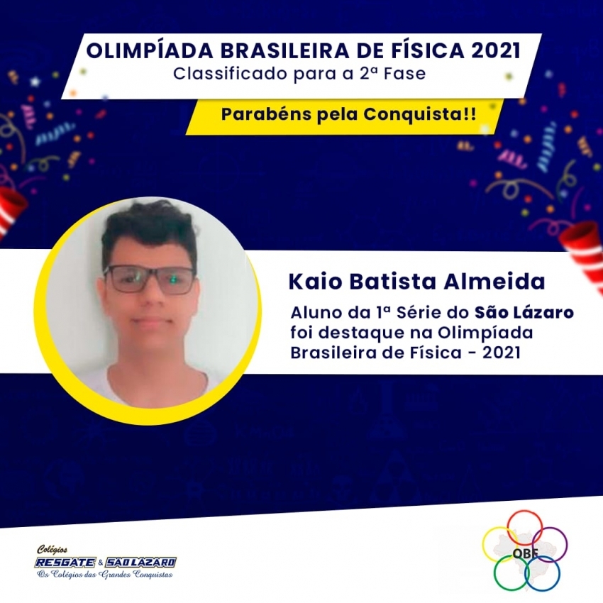 Olimpíada Brasileira de Física 2021 - Kaio Batista Almeida
