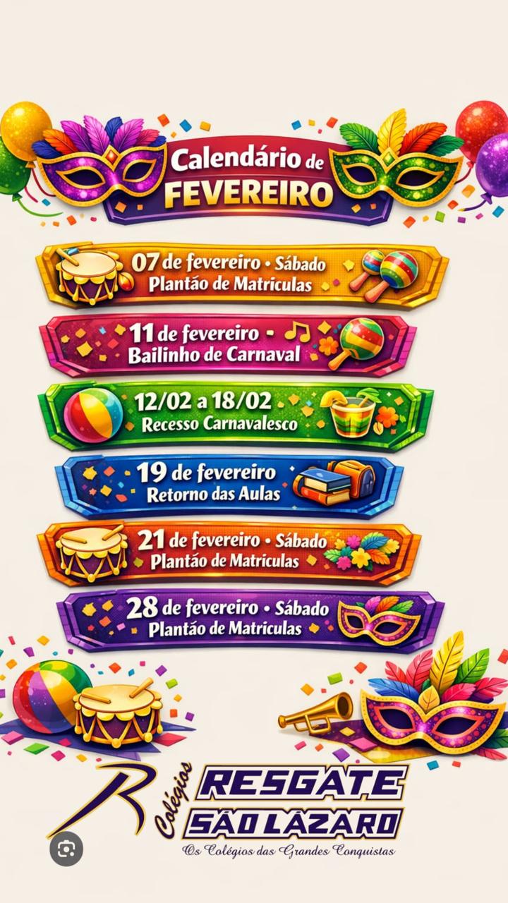 Programação Fevereiro 2026