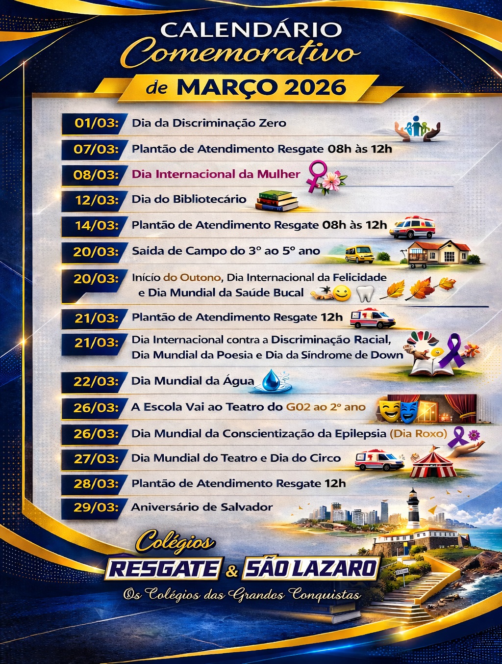 Programação Março 2026