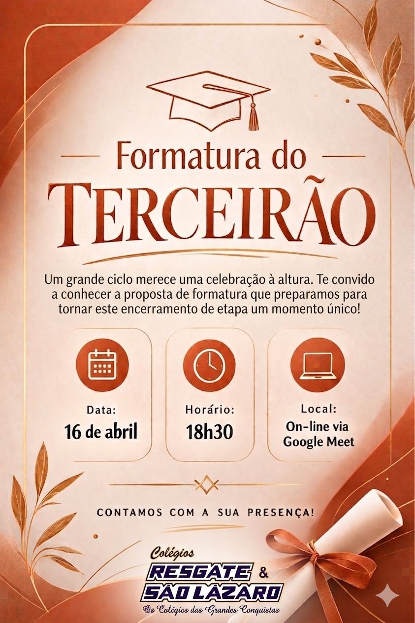 Reunião Formatura - 3ª série - 2026 Reunião Formatura - 3ª série - 2026
